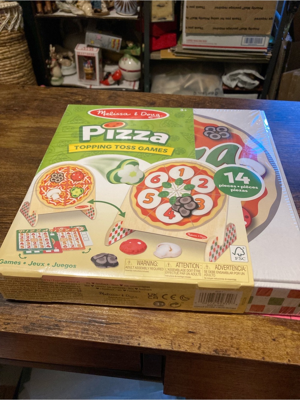 Melissa & Doug pizza topping toss game
